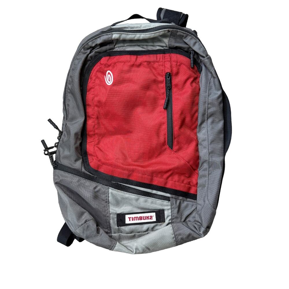 Timbuk2 Q Laptop Backpack Red Gray School Commute Bike Work Medium